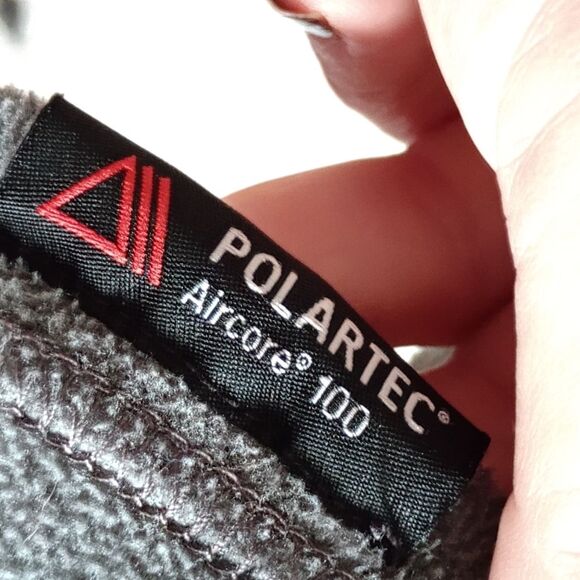 Medium Lands' End Lightweight Pullover Sweater Fleece Jacket Polartec Aircore - Picture 5 of 7